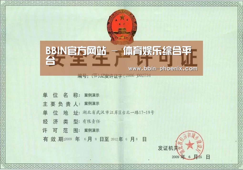 BBIN体育荣誉证书三